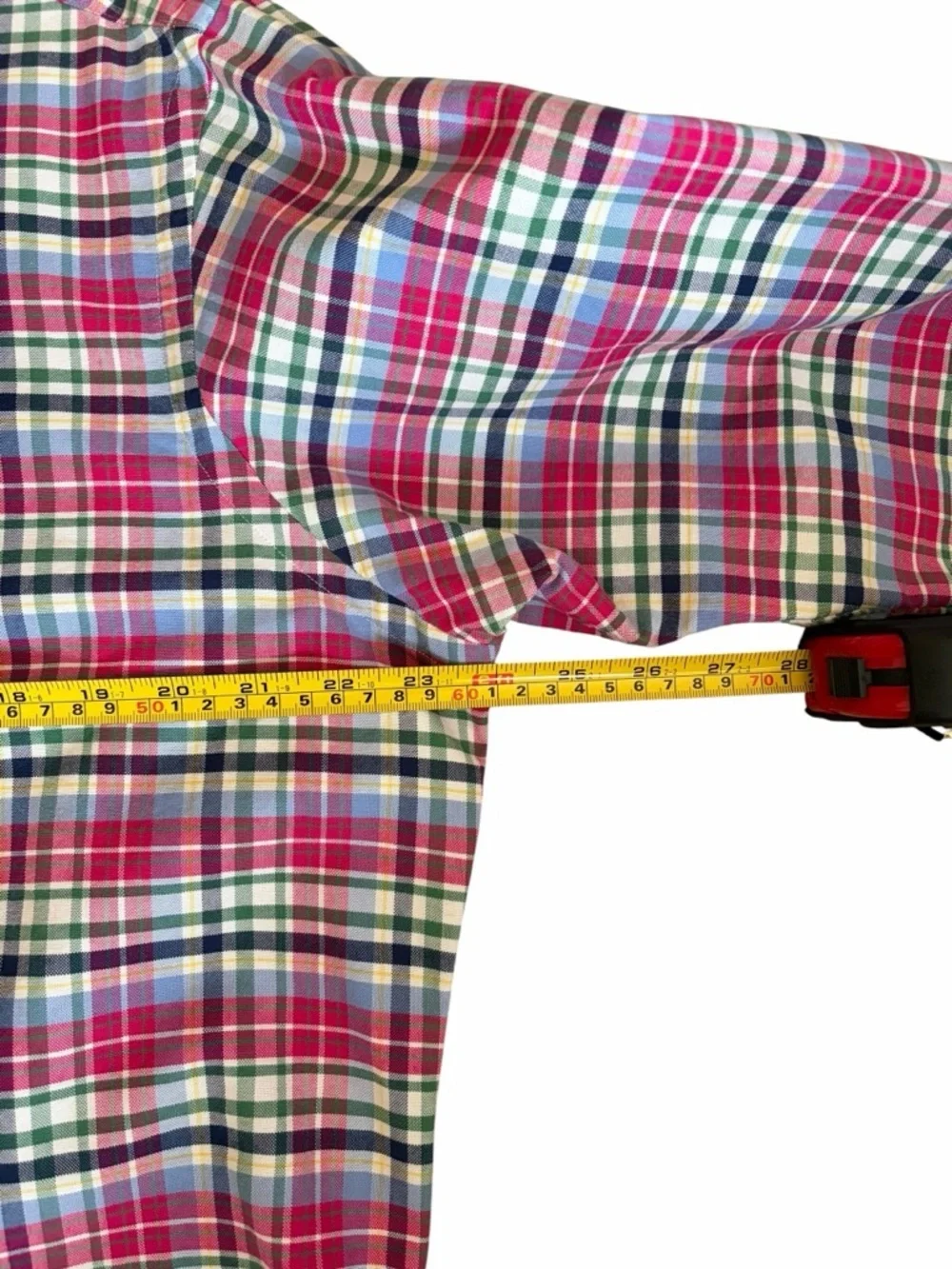 Polo by Ralph Lauren Pink and Green Plaid Button-Down Shirt